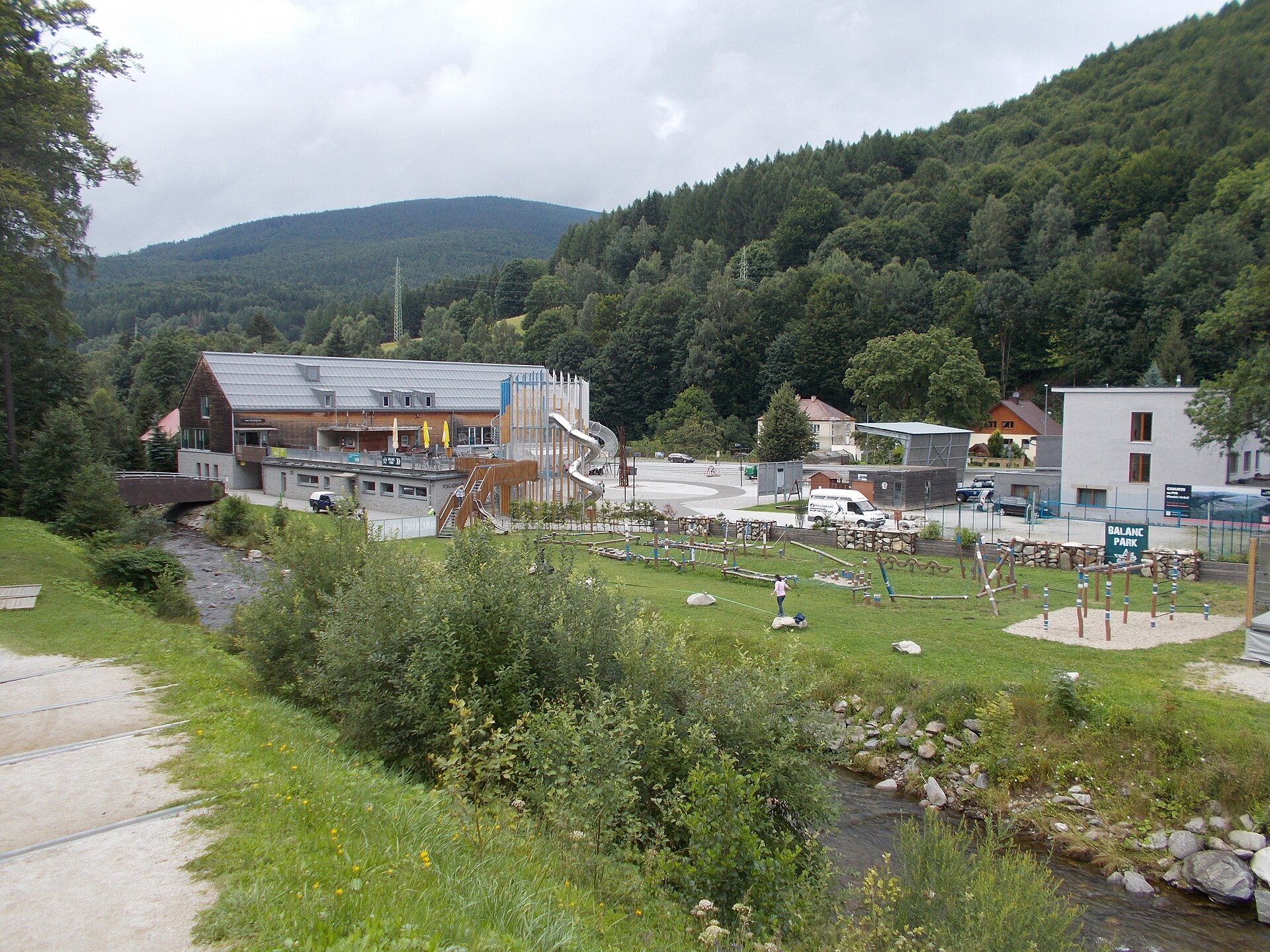 Bikepark Kouty und Tretroller