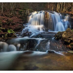 Wasserfall am Bach Poniklý potok